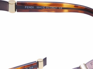 FENDI フェンディ サングラス メガネ ブラック ゴールド SL7127 ユニセックス 中古 38962