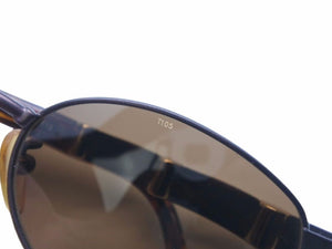 FENDI フェンディ サングラス メガネ ブラック ゴールド SL7127 ユニセックス 中古 38962