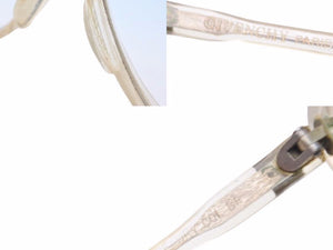 GIVENCHY ジバンシー サングラス メガネ クリア ブルー ロゴ ヴィンテージ ユニセックス 中古 38963 正規品