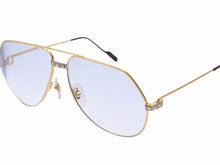 Load image into Gallery viewer, Cartier カルティエ 140 サントス ツーブリッジ ティアドロップ メガネ アイウェア ゴールド 62□14 美品 中古 38967