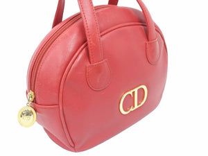 Christian Dior クリスチャンディオール レア アイボリー アンティーク バッグ トートシェルバッグ CD刻印ジッパー 中古 39101 正規品