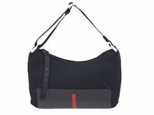 Load image into Gallery viewer, PRADA プラダ アクセサリー ポーチ セミ ショルダーバッグ リネアロッサ ブラック レディース 中古 39103