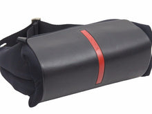 Load image into Gallery viewer, PRADA プラダ アクセサリー ポーチ セミ ショルダーバッグ リネアロッサ ブラック レディース 中古 39103
