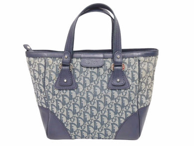 Christian Dior クリスチャンディオール ハンドバック トロッター ユニセックス ネイビー 中古 39124