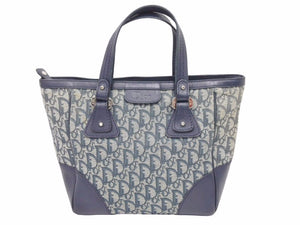 Christian Dior クリスチャンディオール ハンドバック トロッター ユニセックス ネイビー 中古 39124
