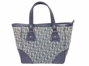 Christian Dior クリスチャンディオール ハンドバック トロッター ユニセックス ネイビー 中古 39124
