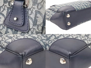 Christian Dior クリスチャンディオール ハンドバック トロッター ユニセックス ネイビー 中古 39124