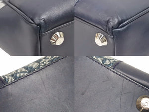 Christian Dior クリスチャンディオール ハンドバック トロッター ユニセックス ネイビー 中古 39124