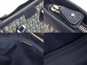 Christian Dior クリスチャンディオール ハンドバック トロッター ユニセックス ネイビー 中古 39124