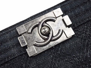 CHANEL シャネル ボーイシャネル デニム トートバッグ ハンドバッグ ヴィンテージ レディース 美品 39131 正規品
