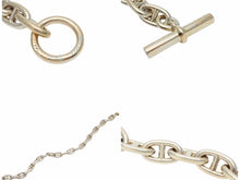 Load image into Gallery viewer, HERMES エルメス シェーヌダンクルGM ヴェルメイユ 29コマ ネックレス 152.5g 筆記体 シルバー925 ゴールド ユニセックス 美品 N39190