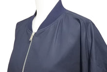 Load image into Gallery viewer, JIL SANDER ジルサンダー コットンボンバージャケット MA-1 ネイビー メンズ サイズ46 中古 39204