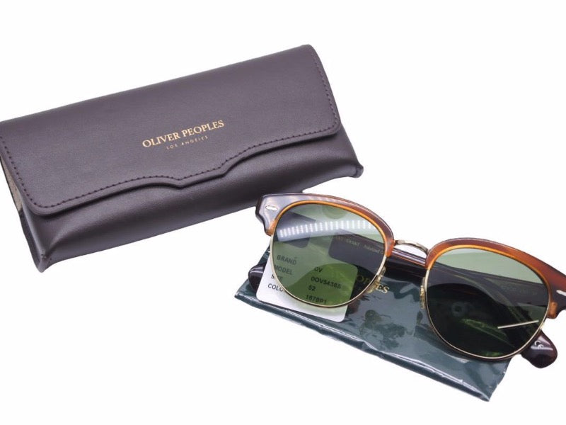 OLIVER PEOPLES オリバーピープルズ サングラス ブラウン グリーン ０OV5436S サイズ52 ユニセックス 美品 39214