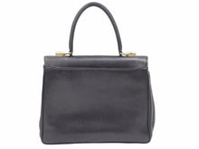 Load image into Gallery viewer, GUCCI オールドグッチ ハンドバッグ GG柄 26‐000‐0012 ブラック ゴールド レザー ヴィンテージ レディース 中古 39374