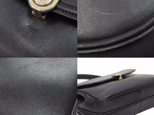 Load image into Gallery viewer, GUCCI オールドグッチ ハンドバッグ GG柄 26‐000‐0012 ブラック ゴールド レザー ヴィンテージ レディース 中古 39374