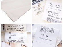 Load image into Gallery viewer, エルメス スカーフ柄 ポロシャツ ドッキング ヨーロピアン 切り替え 長袖 シルク トップス レディース 中古 39418