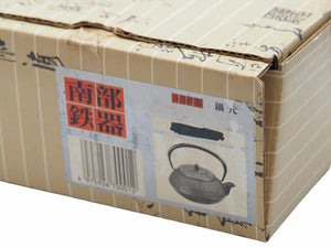 南部鉄器 急須 算玉アラレ 鍋元 0,6リットル 工芸品 ブラック お茶 39454