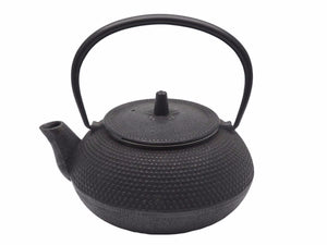 南部鉄器 急須 算玉アラレ 鍋元 0,6リットル 工芸品 ブラック お茶 39454