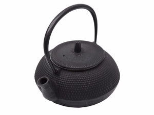 南部鉄器 急須 算玉アラレ 鍋元 0,6リットル 工芸品 ブラック お茶 39454