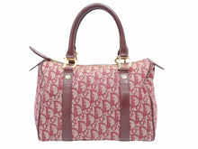 Load image into Gallery viewer, Christian Dior クリスチャンディオール トロッターボストンバッグ ボルドー ワインレッド ゴールド金具 レディース 中古 N39470