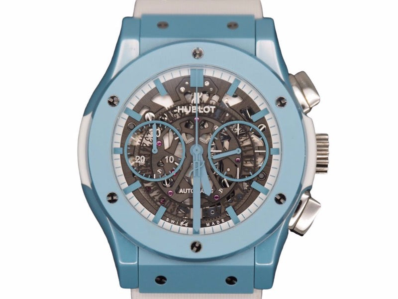 未使用 HUBLOT ウブロ クラシックフュージョン アエロフュージョン 525.EX.0129.RW.TMY21 世界限定77本 自動巻き 中古 39472
