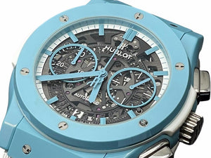 未使用 HUBLOT ウブロ クラシックフュージョン アエロフュージョン 525.EX.0129.RW.TMY21 世界限定77本 自動巻き 中古 39472