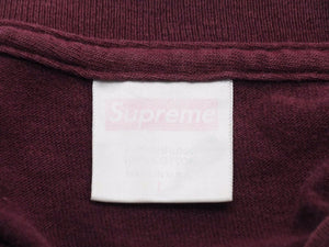 SUPREME BOX LOGO TEE シュプリーム 98年 ボックス ロゴ Tシャツ ボルドー 紫 パープル アーカイブ ストリート サイズL 中古 39550