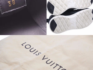 Louis Vuitton ルイヴィトン スニーカー アフターゲームライン ブラック ゴールド レディース サイズ38 中古 39573