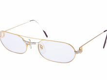 Load image into Gallery viewer, Cartier カルティエ サントス メガネ アイウェア ゴールド ボルドー 55 20 240 イタリア製 メンズ 中古 39601