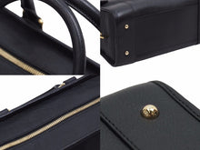 Load image into Gallery viewer, 極美品 ロエベ LOEWE アマソナ28 レザー ブラック 黒 ゴールド金具 レザー ハンドバッグ 中古 39604