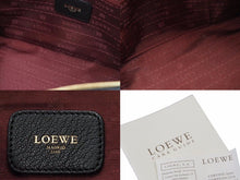 Load image into Gallery viewer, 極美品 ロエベ LOEWE アマソナ28 レザー ブラック 黒 ゴールド金具 レザー ハンドバッグ 中古 39604