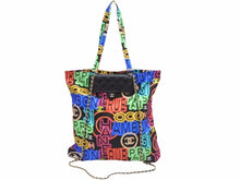 画像をギャラリービューアに読み込む, CHANEL シャネル エコバッグ キャビアスキン 2way ココマーク チェーン AP2095 31番台 21SS レザー ネオン マルチカラー 美品 39672