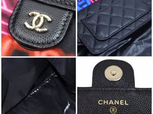 画像をギャラリービューアに読み込む, CHANEL シャネル エコバッグ キャビアスキン 2way ココマーク チェーン AP2095 31番台 21SS レザー ネオン マルチカラー 美品 39672
