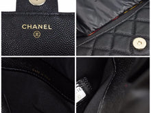 画像をギャラリービューアに読み込む, CHANEL シャネル エコバッグ キャビアスキン 2way ココマーク チェーン AP2095 31番台 21SS レザー ネオン マルチカラー 美品 39672