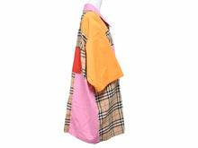 画像をギャラリービューアに読み込む, BURBERRY バーバリー ハーフジップ アノラック ノバチェック ティッシ期 パッチワークチェックシャツ コットン 美品 39692