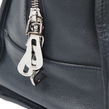画像をギャラリービューアに読み込む, LOEWE ロエベ ハンドバッグ アマソナ36 ネイビー シルバー金具 レディース 中古 N39705 正規品
