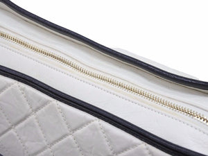 CHANEL シャネル ガブリエル ドゥ ホーボー チェインショルダーバッグ 24番台 ブラック ホワイト レディース 中古 39710