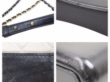 Load image into Gallery viewer, CHANEL シャネル ガブリエル ドゥ ホーボー チェインショルダーバッグ 24番台 ブラック ホワイト レディース 中古 39710