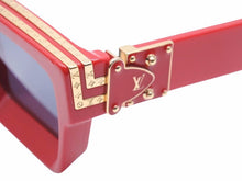 Load image into Gallery viewer, LOUIS VUITTON ルイヴィトン 1.1 MILLIONAIRES SUNGLASSES サングラス ミリオネア 眼鏡 赤 Z1169E アクセサリー 39724