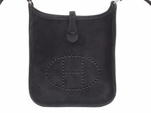 Load image into Gallery viewer, HERMES エルメス エブリンTPMドブリス ブラック ショルダーバッグ □H刻印 スエード 黒 美品 中古 39727