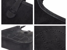 Load image into Gallery viewer, HERMES エルメス エブリンTPMドブリス ブラック ショルダーバッグ □H刻印 スエード 黒 美品 中古 39727