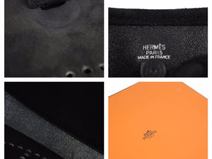HERMES エルメス エブリンTPMドブリス ブラック ショルダーバッグ □H刻印 スエード 黒 美品 中古 39727