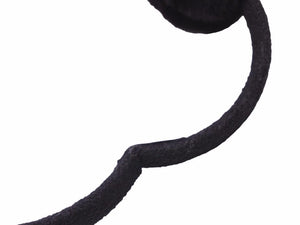 CHANEL シャネル イヤーマフ ブラック 黒 ココマーク ロゴ カシミヤ 耳あて ツイード 小物 レディース 中古 39761