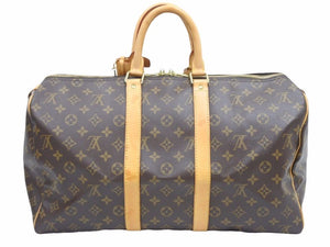 LOUIS VUITTON ルイヴィトン キーポル 45 ボストンバッグ M41428 モノグラム 旅行 美品 中古 39763