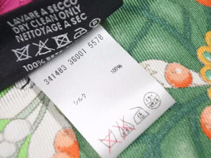 GUCCI グッチ 美品 スカーフ シルク 総柄 花×女性柄 ピンク マルチカラー ユニセックス 39805