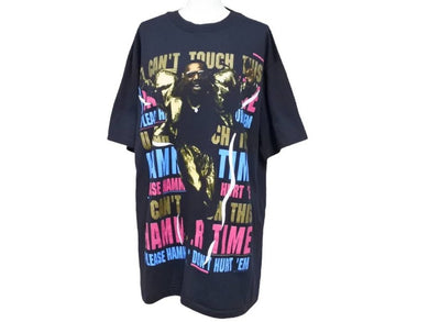 MC HAMMER エムシーハマー Tシャツ 90's VINTAGE ヒップホップ ラップ ブラック アメリカ トップス 半袖 サイズL 中古 39817