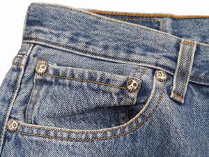 世界20本 READYMADE×MURAKAMI TAKASHI レディメイド×村上隆 フラワーパッチデニムパンツ RE-CO-BL-TK-00-03 メンズ 未使用 N39826