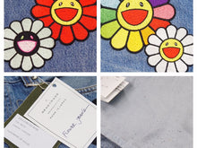 Load image into Gallery viewer, 世界20本 READYMADE×MURAKAMI TAKASHI レディメイド×村上隆 フラワーパッチデニムパンツ RE-CO-BL-TK-00-03 メンズ 未使用 N39826