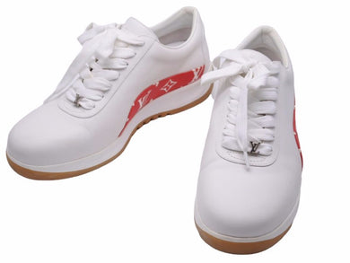 Supreme×LOUIS VUITTON シュプリーム ルイヴィトン 17AW SPORT SNEAKER スポーツスニーカー 赤 白 サイズ５ 1/2 新品同様 39839