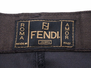 FENDI フェンディ ヴィンテージ ショートパンツ ブラウン サイズ40 レディース 良好 39883 正規品